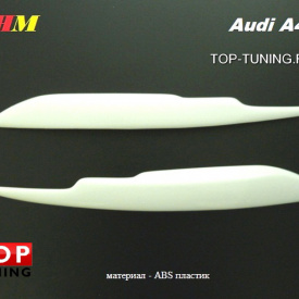 Реснички - накладки на фары Оригинал на Audi A4 B7